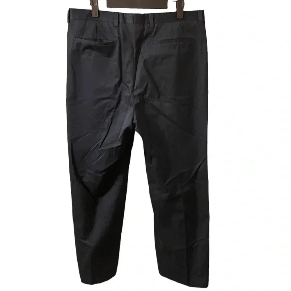 BURBERRY MENS NAVY BLUE KHAKI TROUSERS
